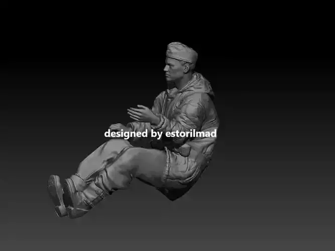 WW2 KUBELWAGEN WAFFEN SS DRIVER 3D print model