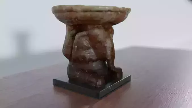 Elephant Bowl Rustic Home Decor Jewelry Holder and Altar Dish 3D print model