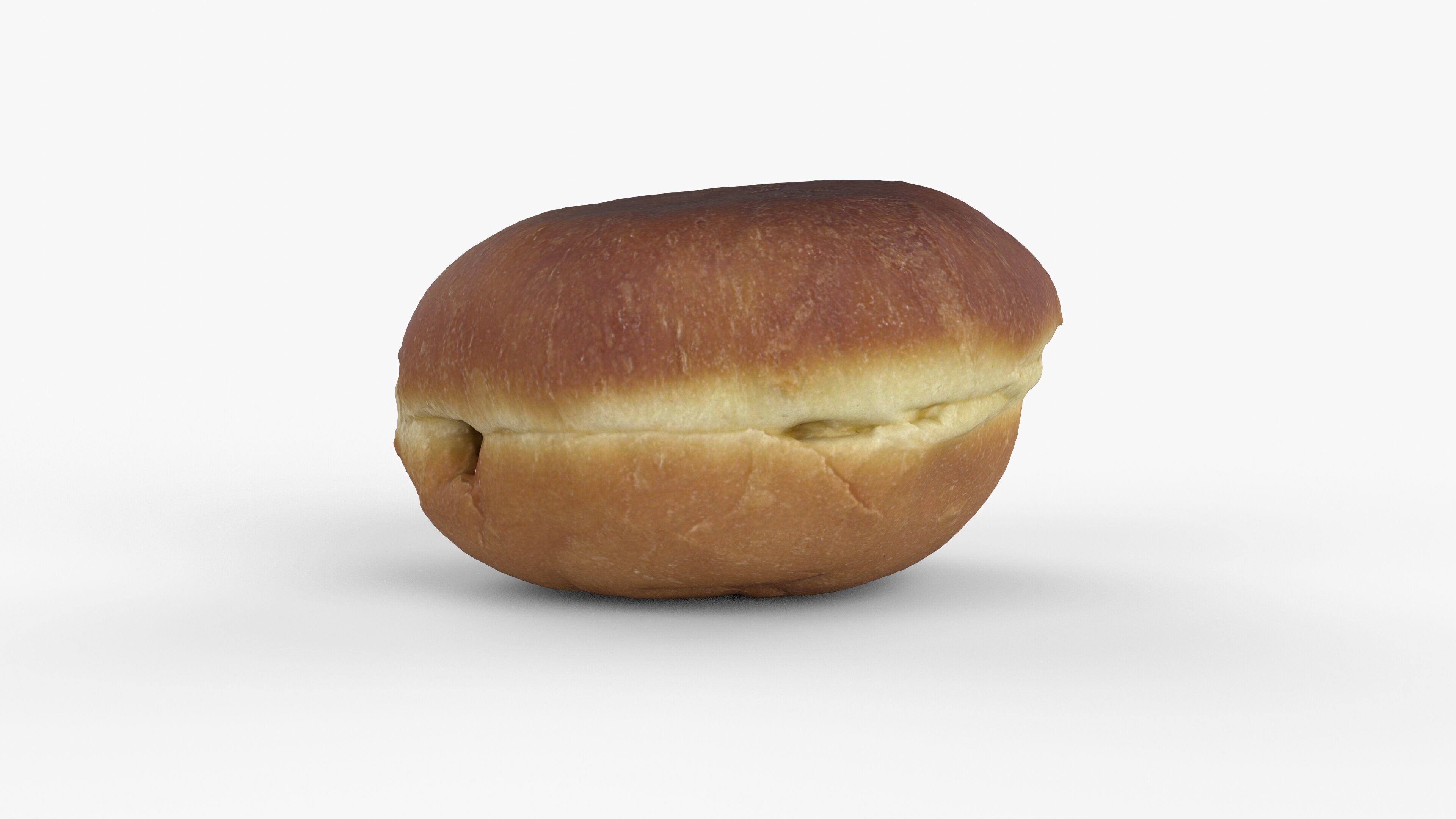 Photorealistic 3D scan of jelly donut or German Jam Doughnut Low-poly 3D model_12