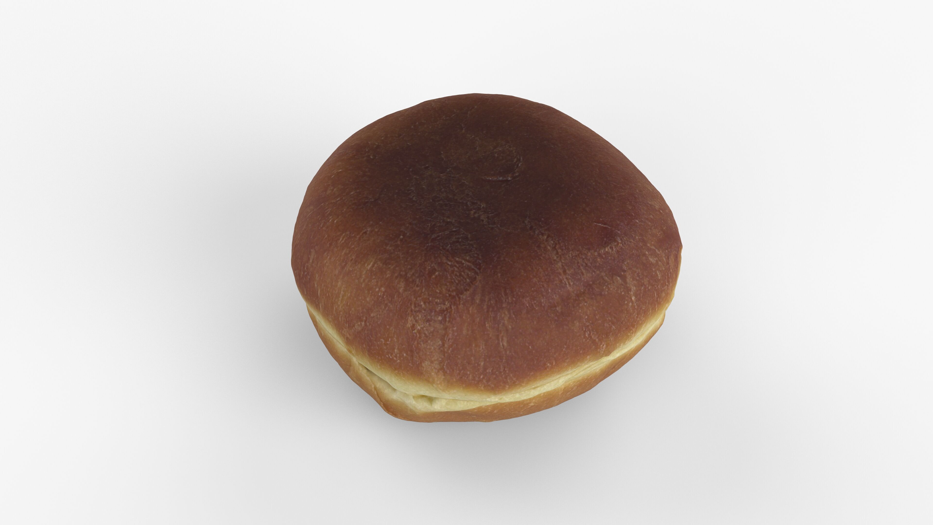Photorealistic 3D scan of jelly donut or German Jam Doughnut Low-poly 3D model_13