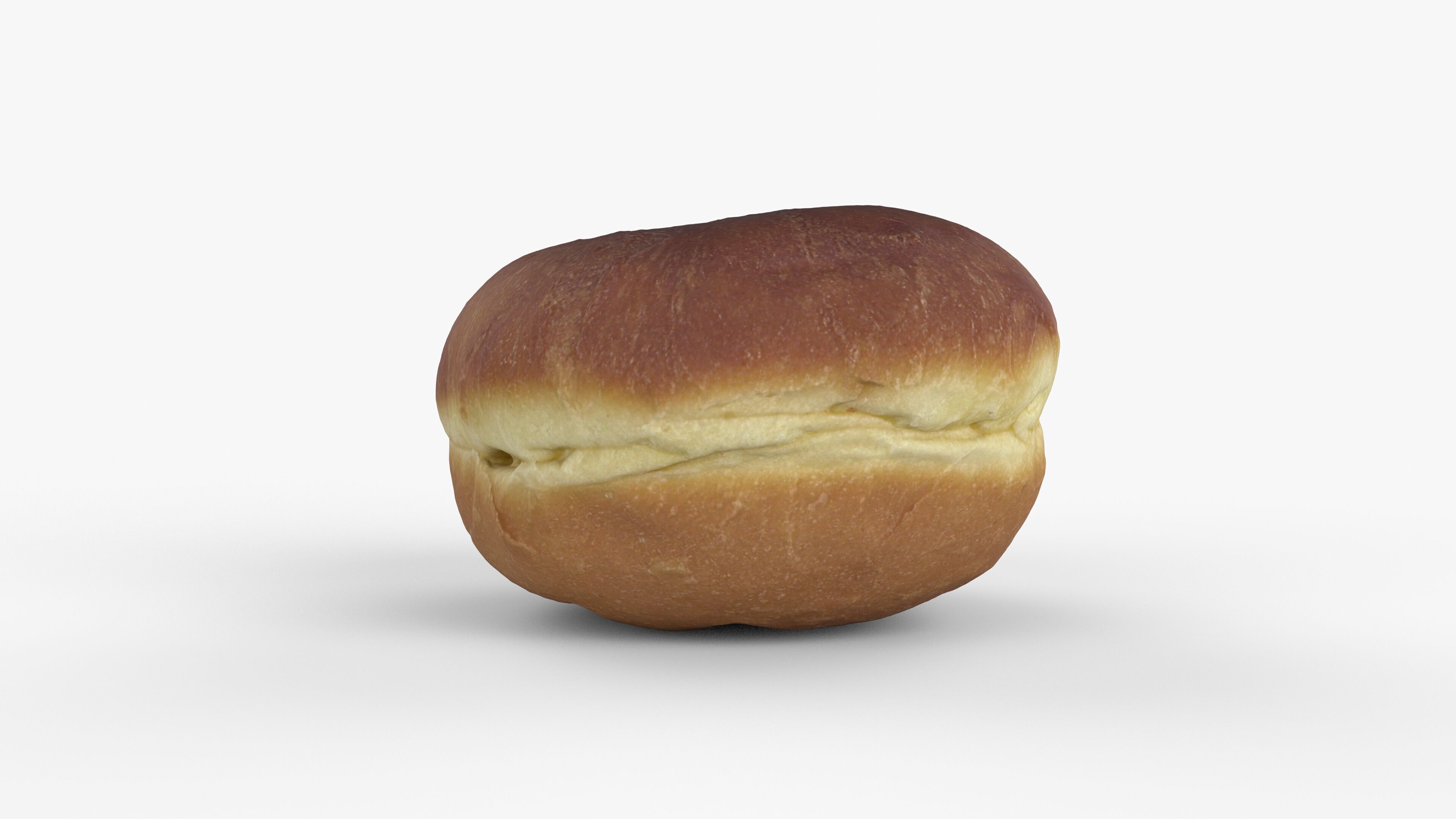 Photorealistic 3D scan of jelly donut or German Jam Doughnut Low-poly 3D model_8