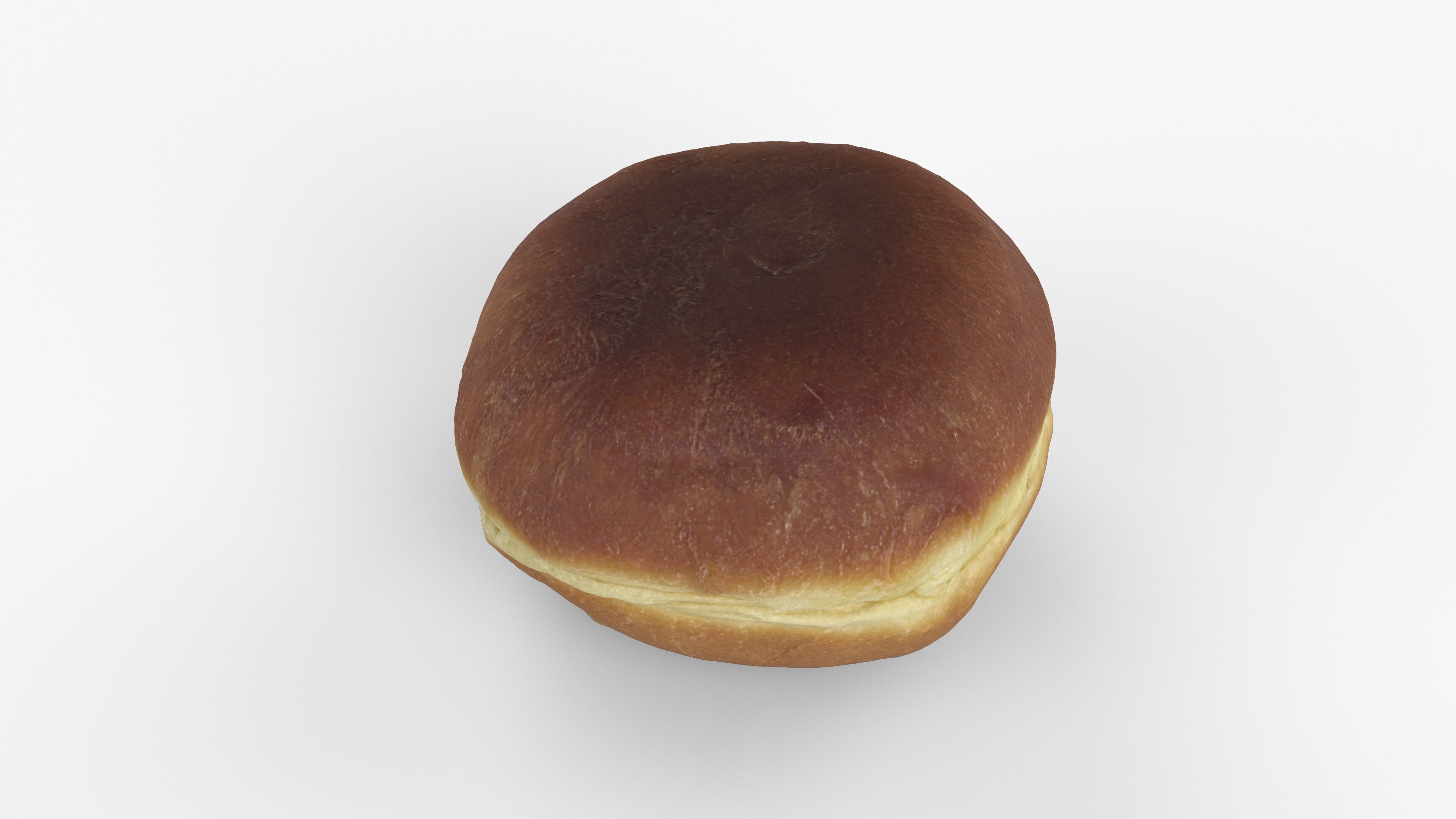 Photorealistic 3D scan of jelly donut or German Jam Doughnut Low-poly 3D model_5
