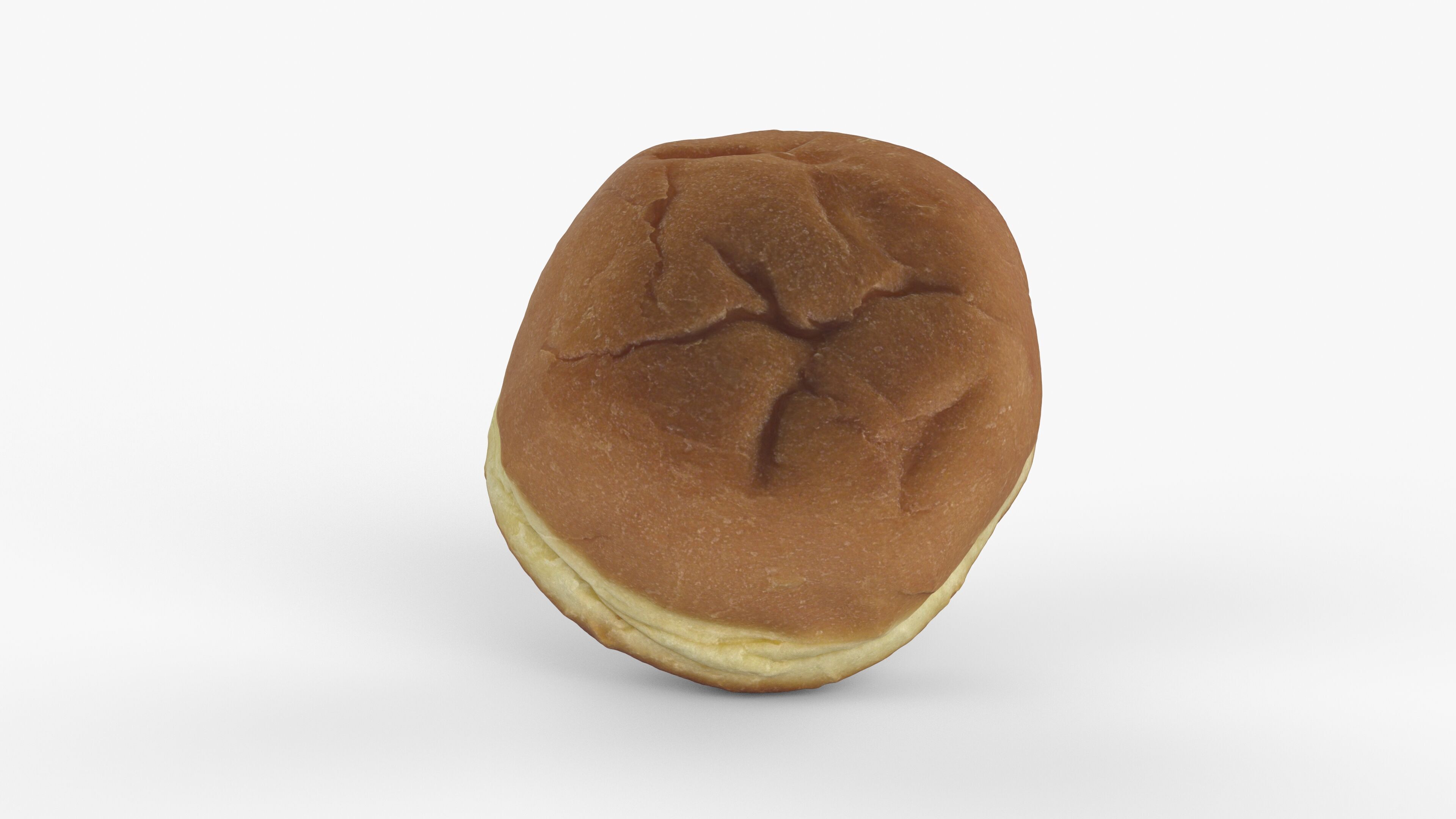 Photorealistic 3D scan of jelly donut or German Jam Doughnut Low-poly 3D model_14