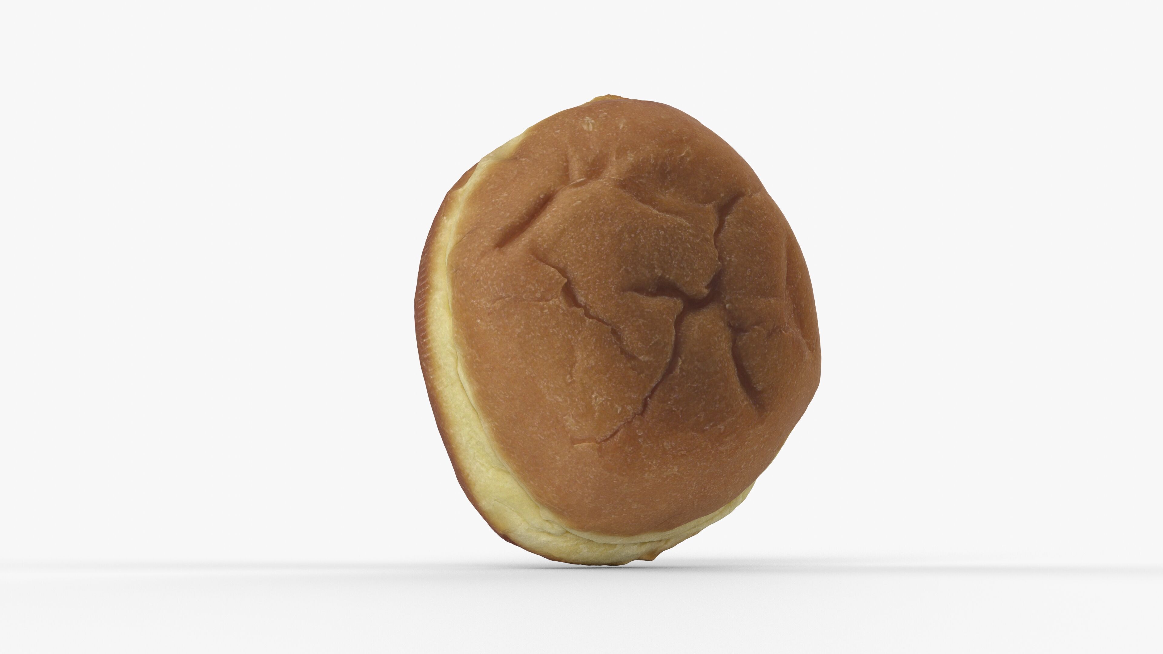 Photorealistic 3D scan of jelly donut or German Jam Doughnut Low-poly 3D model_7