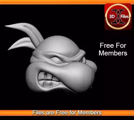 Ninja Turtle Head Sculpt - Mirage  Action Figure Head 3D print model