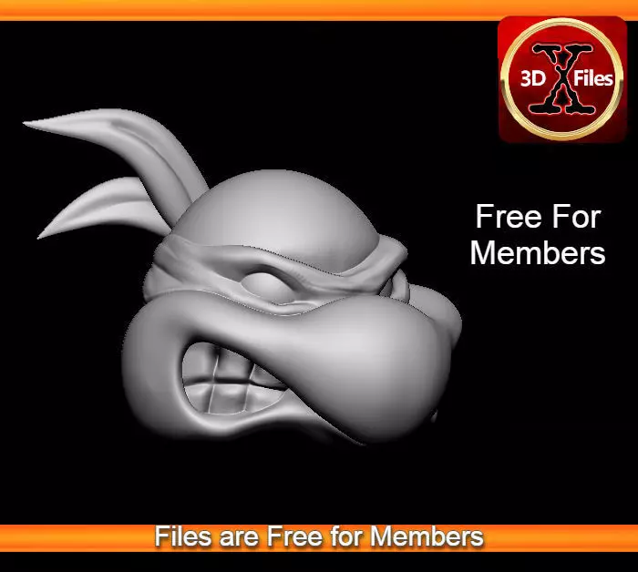 Ninja Turtle Head Sculpt - Mirage  Action Figure Head 3D print model_0