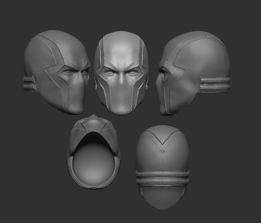 Gotham Knights Redhood Headsculpt for Action Figures 3D print model_1