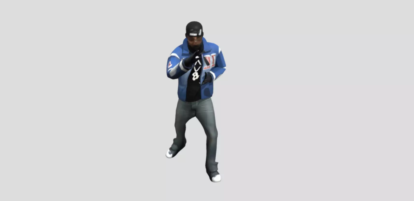 Kendrick Lamar - Superbowl Dance - Rigged Low-poly 3D model