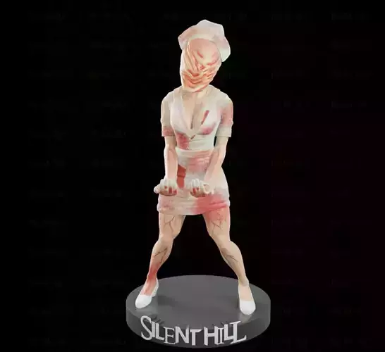 Nurse Silent Hill joystick holder 3D print model