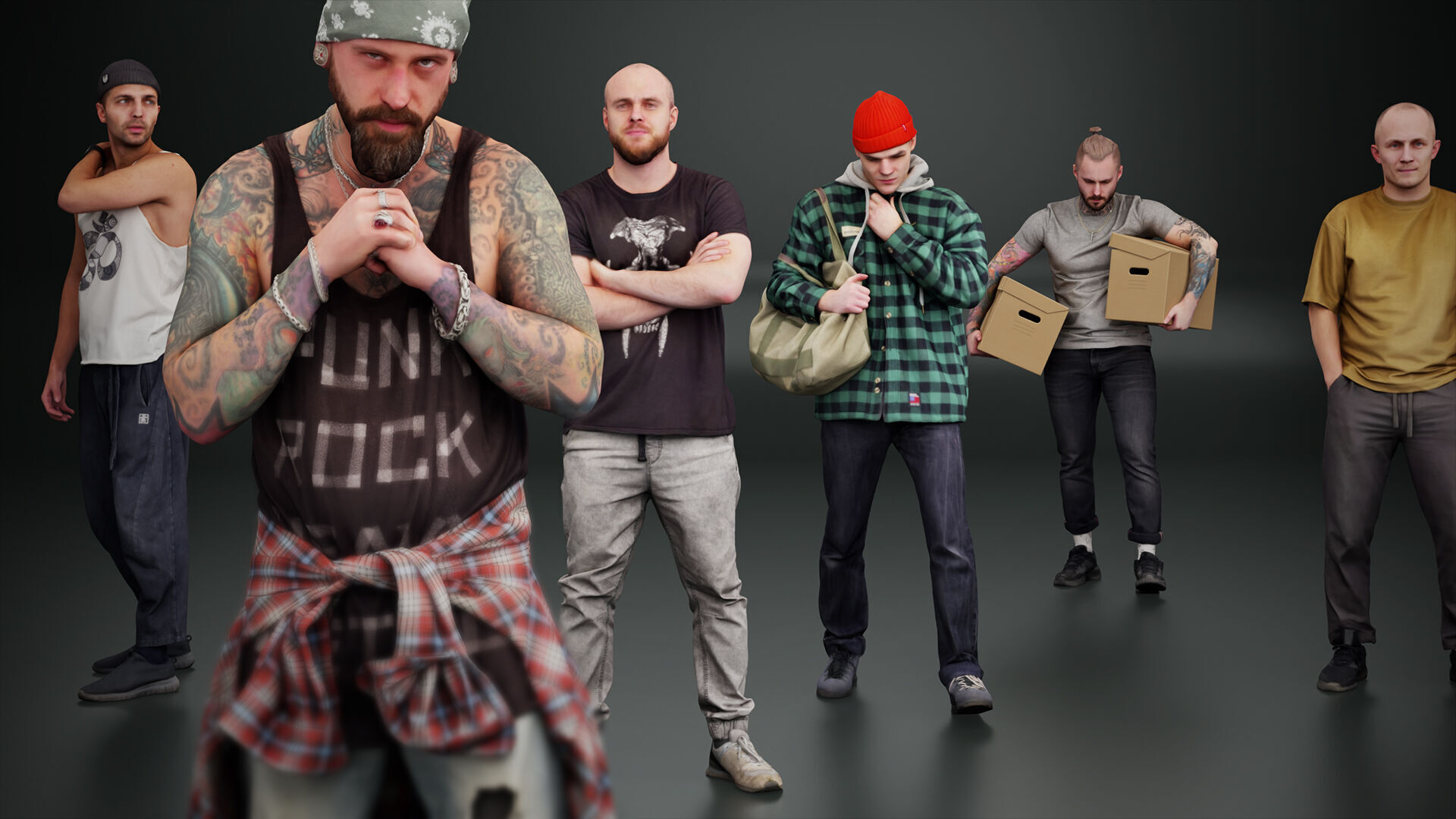 Kanistra People Asset Library Complete Pack 3D model_6