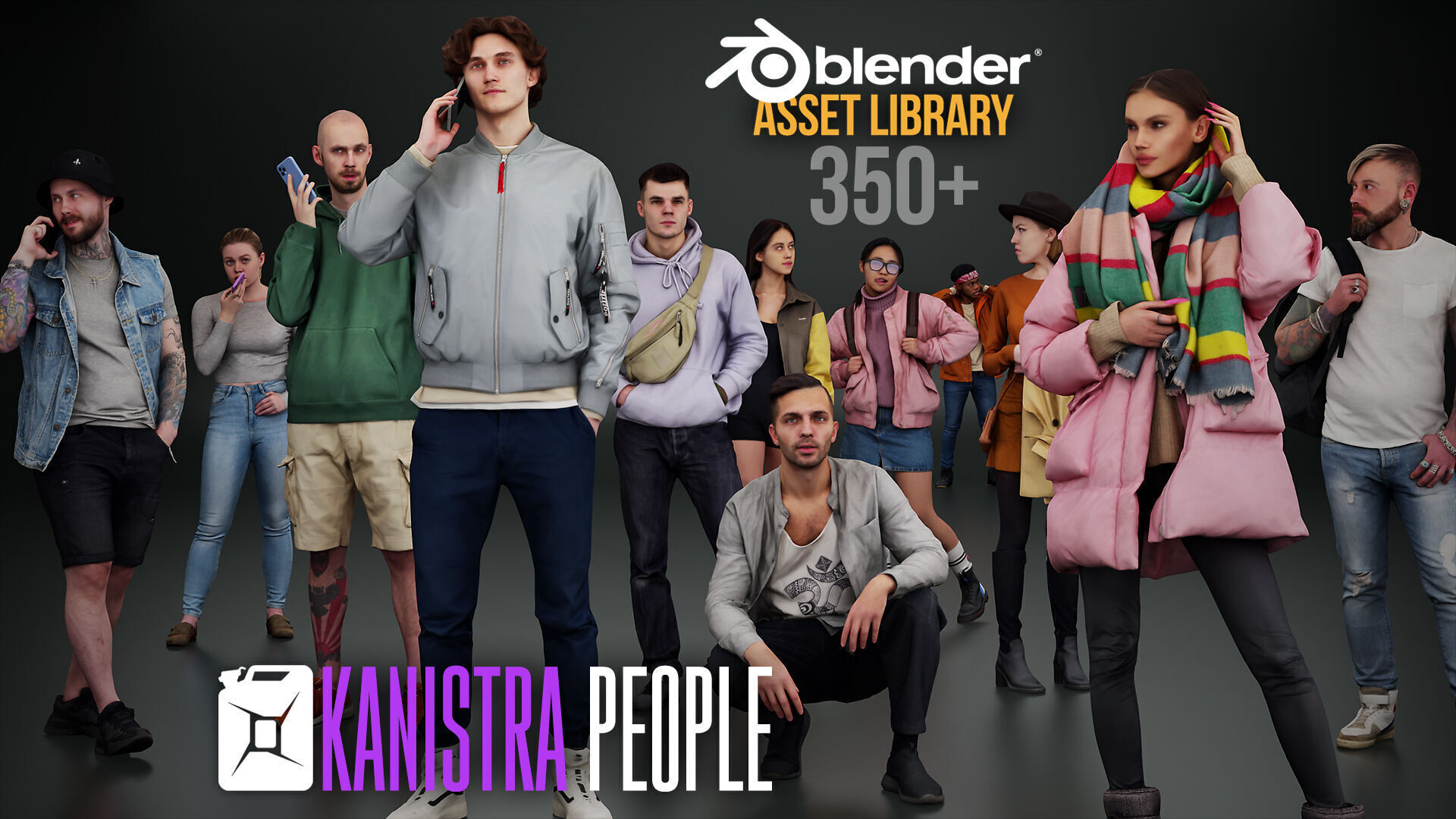 Kanistra People Asset Library Complete Pack 3D model_0