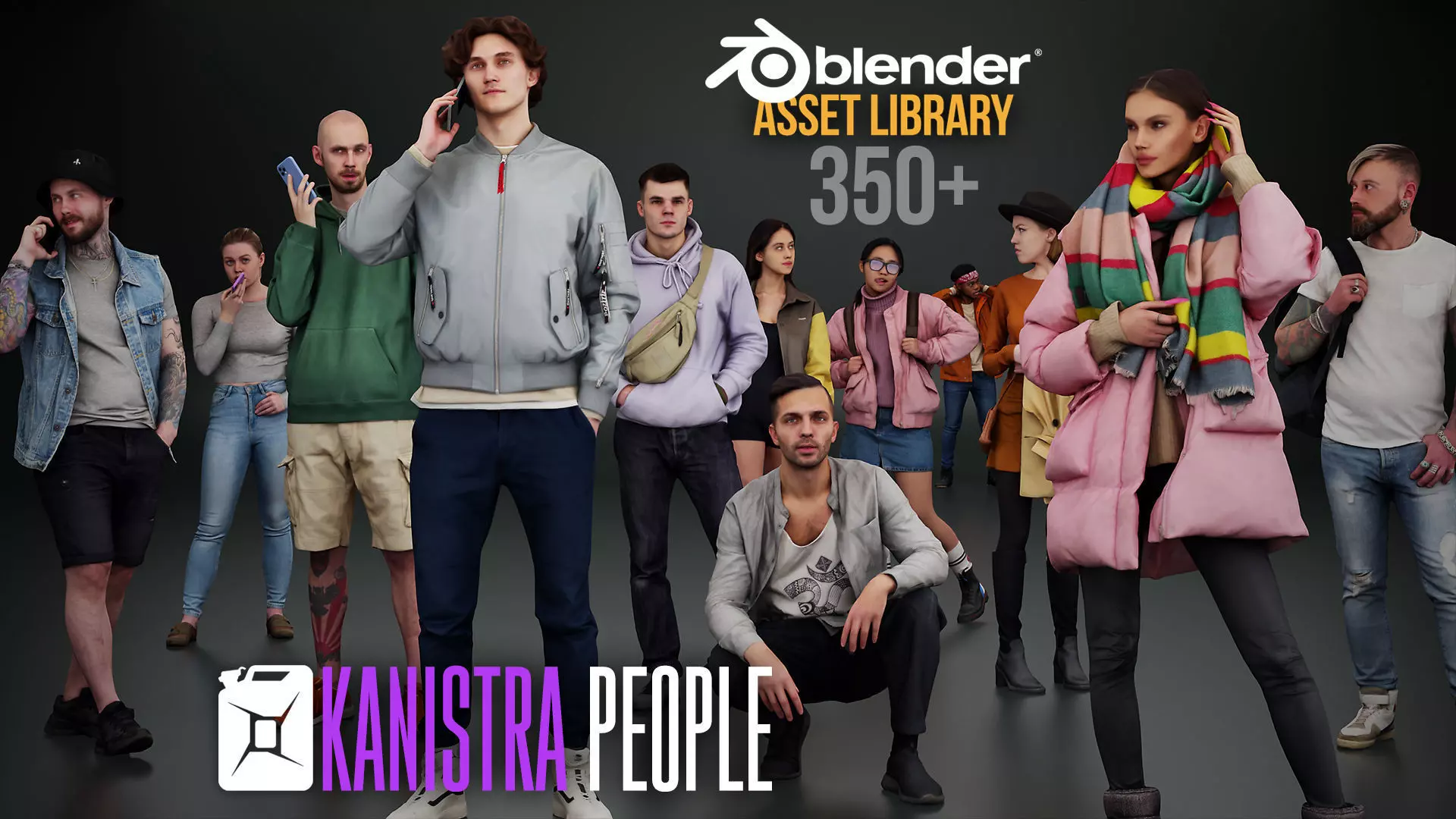 Kanistra People Asset Library Complete Pack 3D model_0