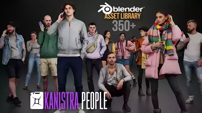 Kanistra People Asset Library Complete Pack 3D model