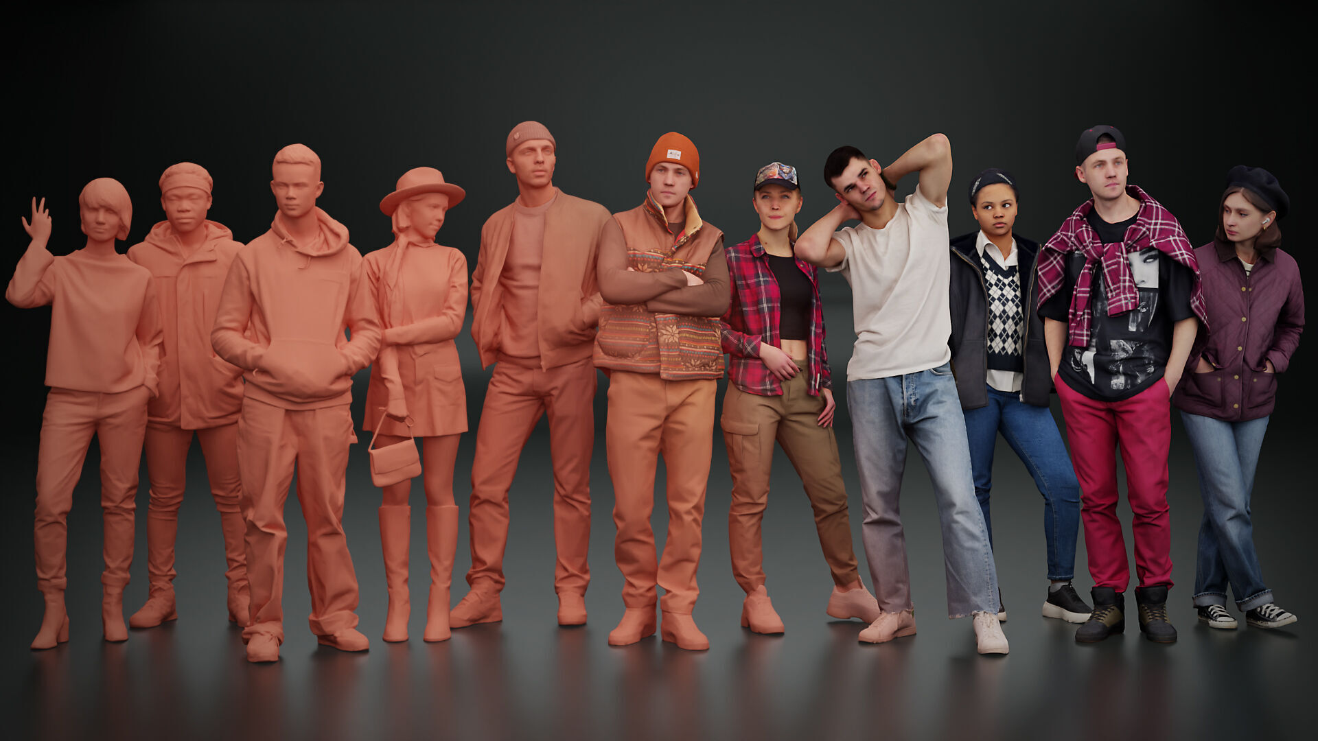 Kanistra People Asset Library Complete Pack 3D model_3