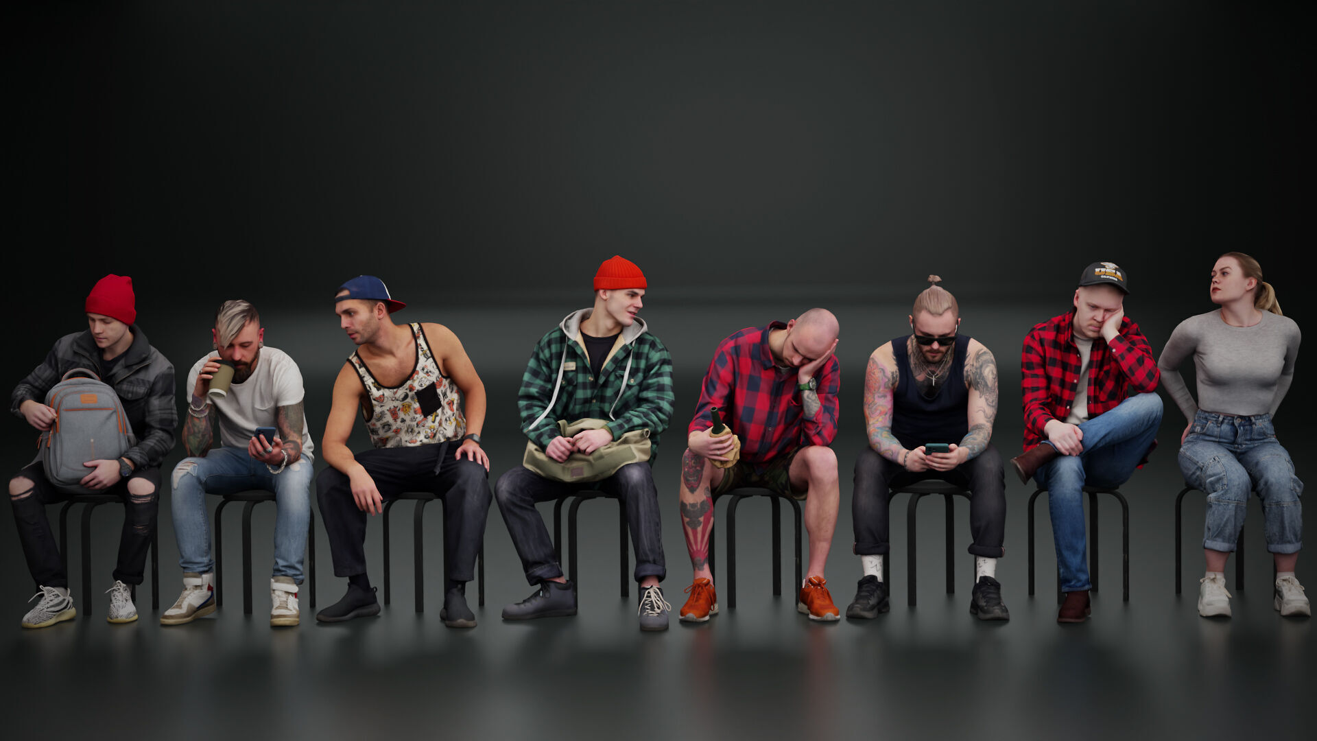 Kanistra People Asset Library Complete Pack 3D model_7