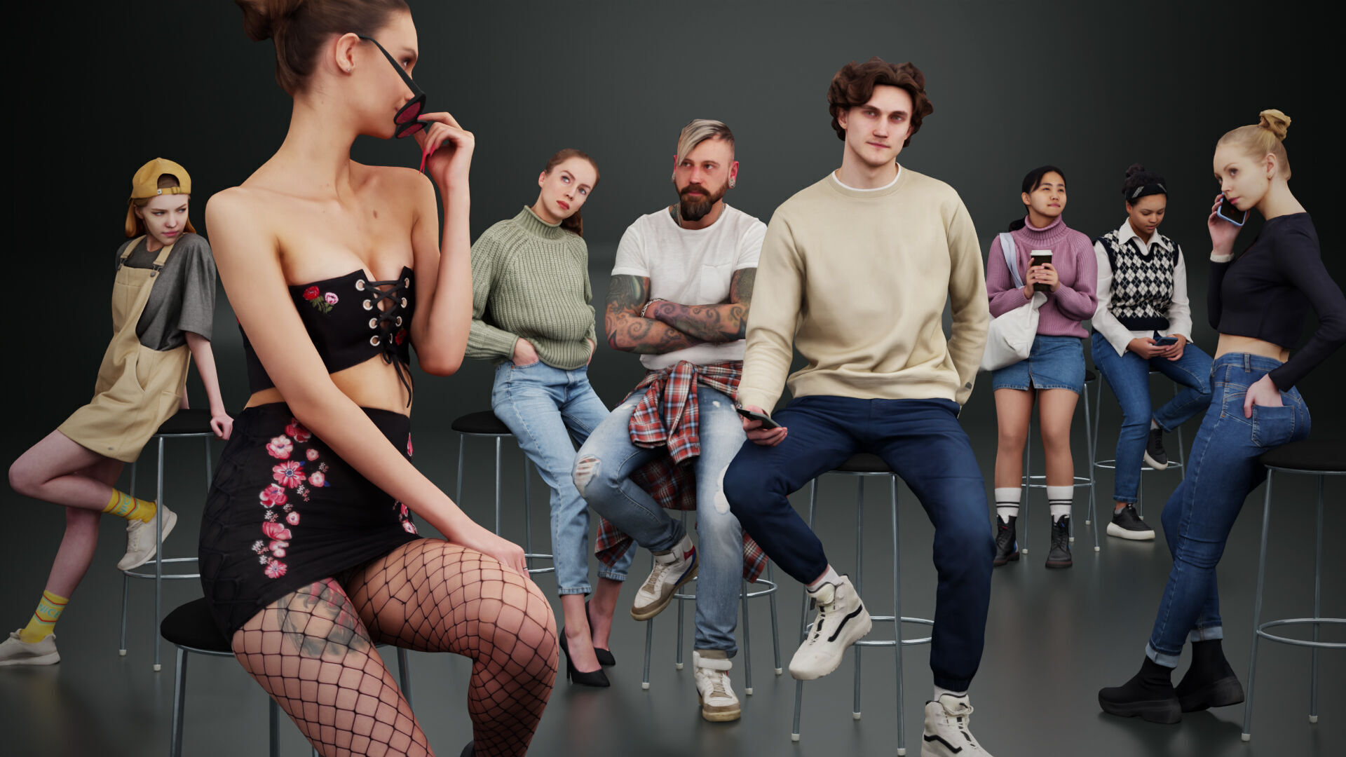 Kanistra People Asset Library Complete Pack 3D model_4