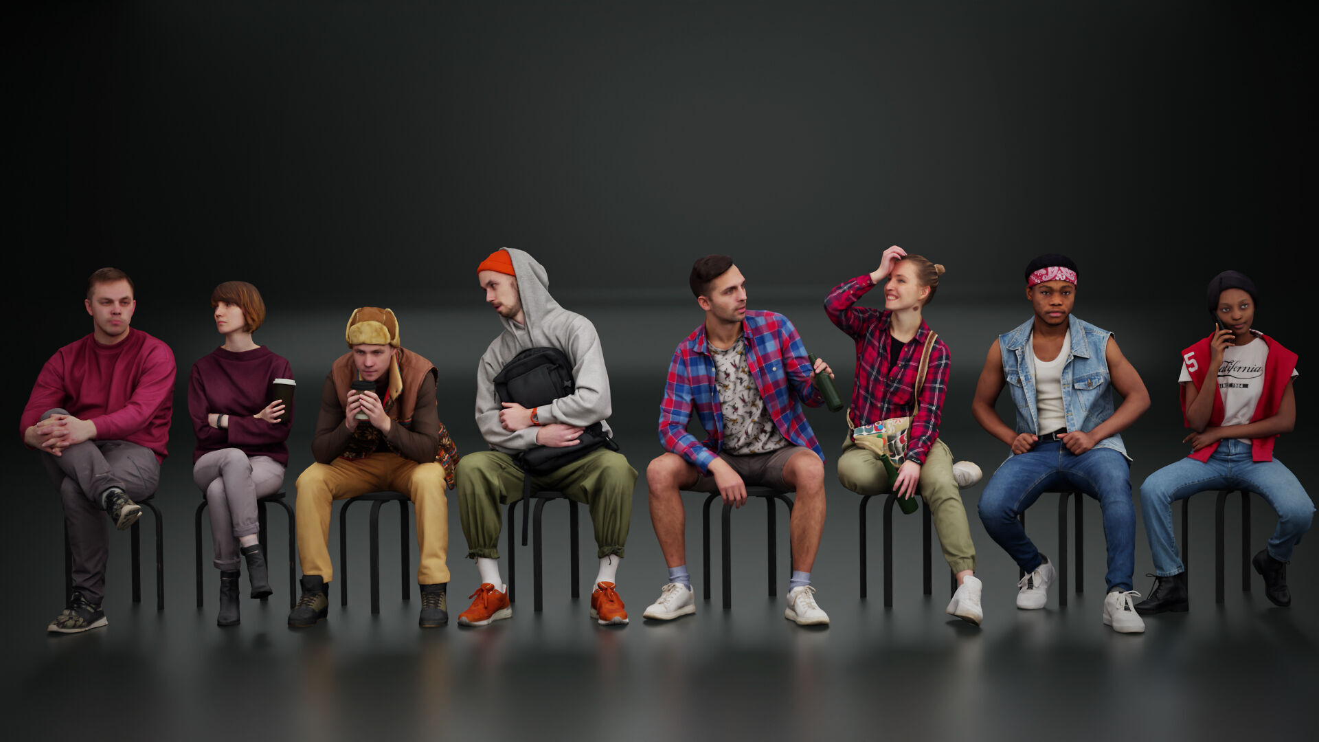 Kanistra People Asset Library Complete Pack 3D model_9