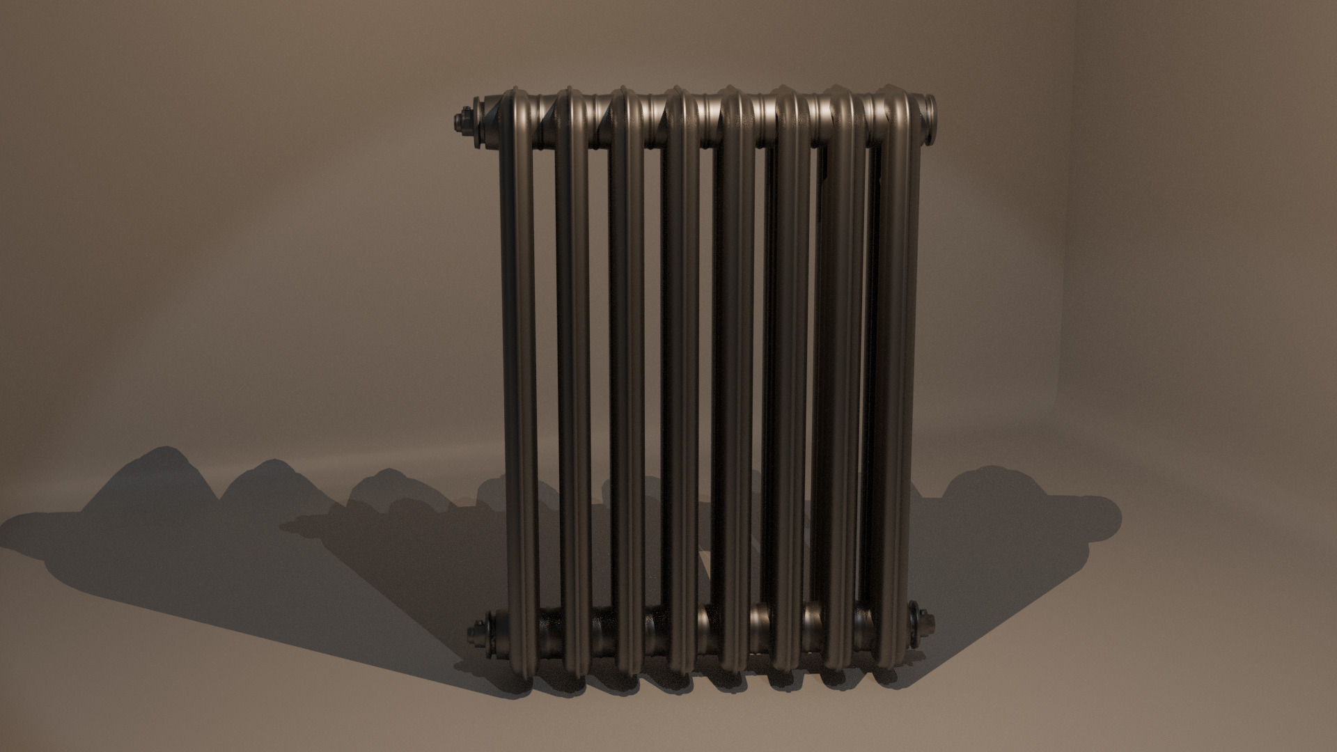 Vintage Radiator Low-poly 3D model_5