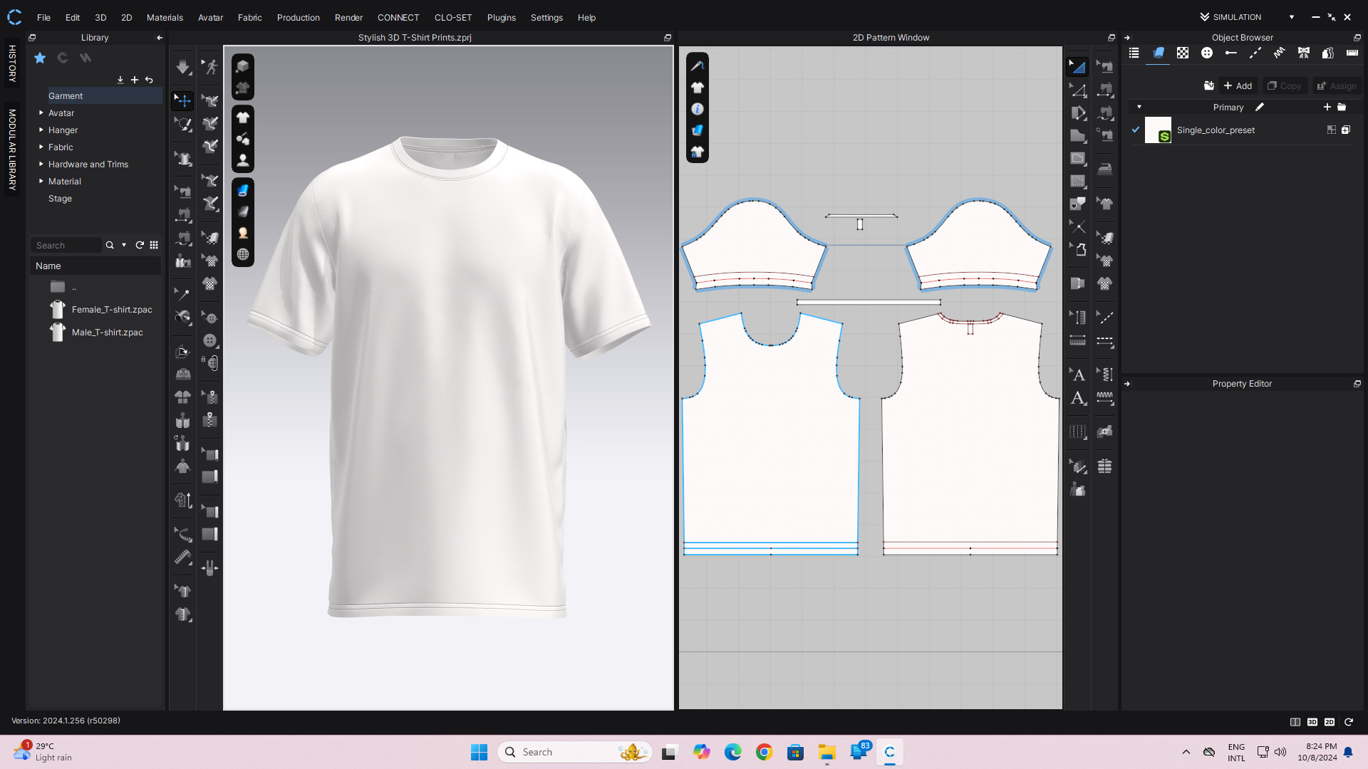 50 T-Shirt CLO File Ready to Render 3D model_83
