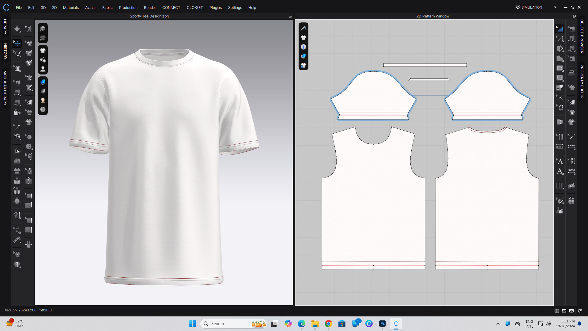 50 T-Shirt CLO File Ready to Render 3D model_77