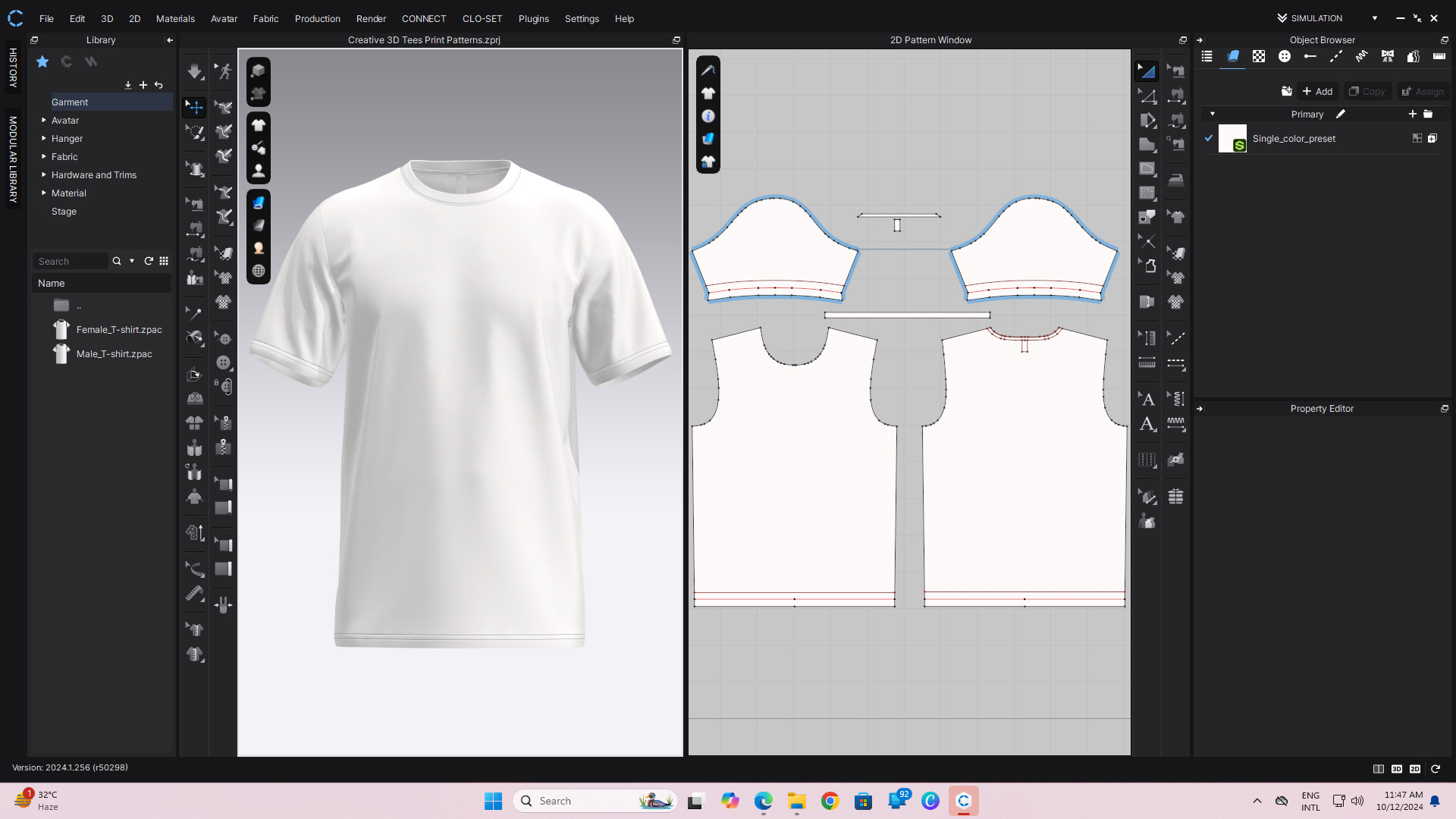 50 T-Shirt CLO File Ready to Render 3D model_25