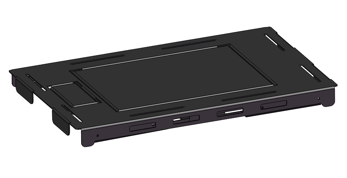 Camping folding storage rack with adjustable height 3D print model_3