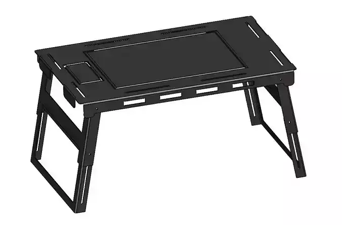 Camping folding storage rack with adjustable height 3D print model Camping folding storage rack with adjustable height 3D print model