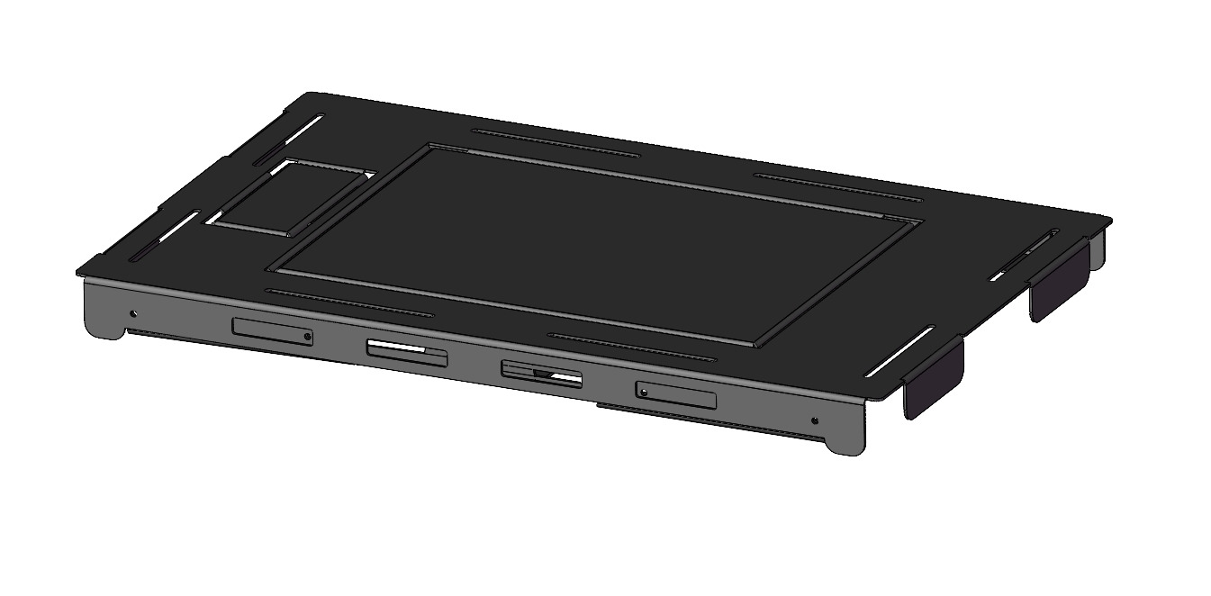 Camping folding storage rack with adjustable height 3D print model_2