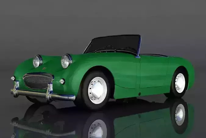 Austin Healey Sprite Low-poly 3D model