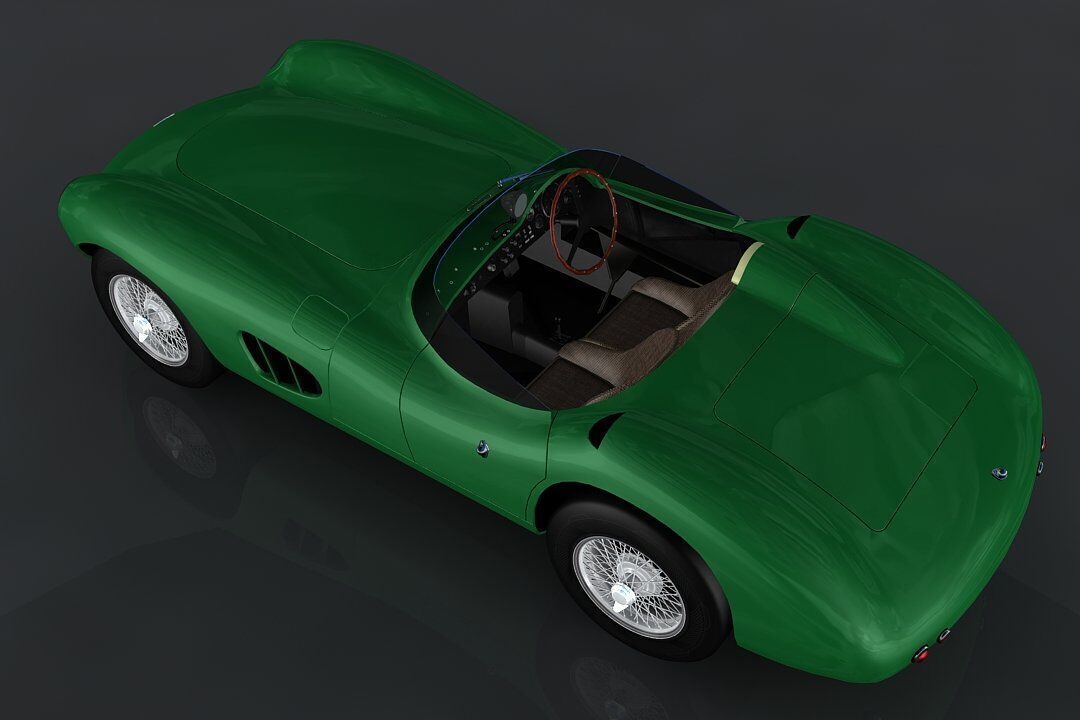Aston Martin DBR1 Low-poly 3D model_6