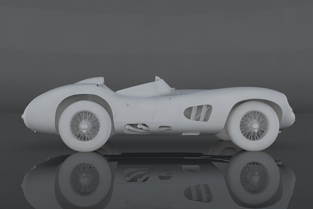 Aston Martin DBR1 Low-poly 3D model_9