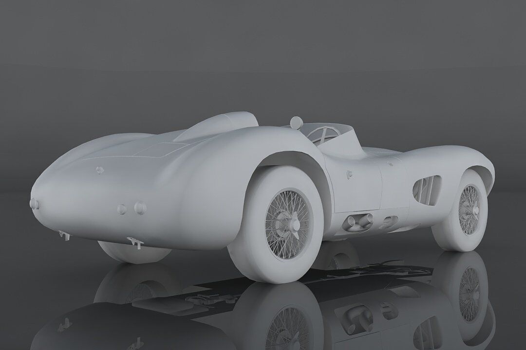 Aston Martin DBR1 Low-poly 3D model_10