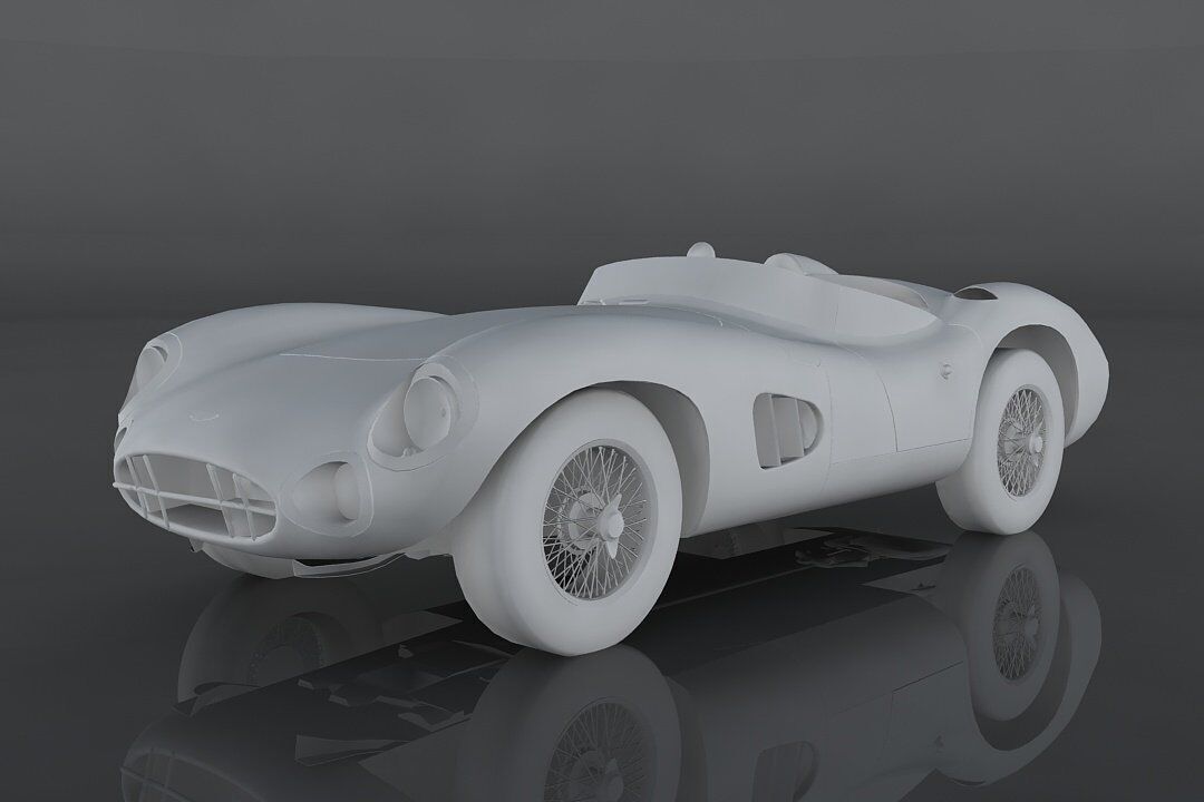 Aston Martin DBR1 Low-poly 3D model_7