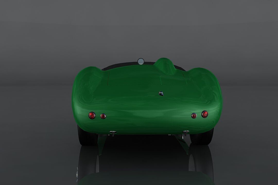 Aston Martin DBR1 Low-poly 3D model_5