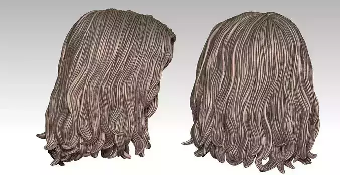 3D Hairstyles for Women V05 3D print model