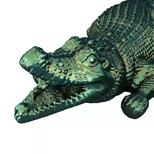 Crocodile figurine 3D model