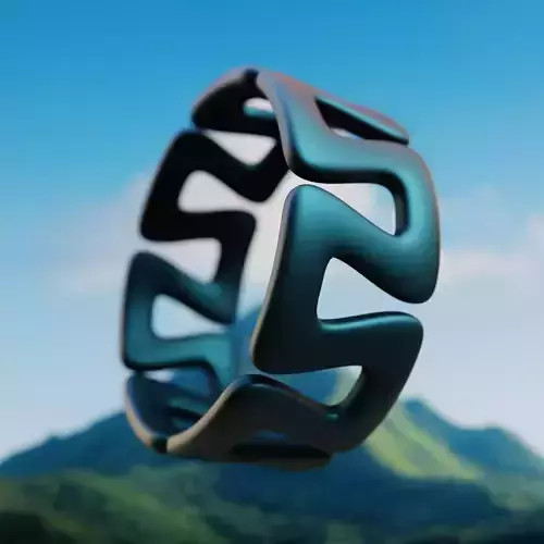 ZigWave Ring - Futuristic Modular Jewelry 3D Print Model 17