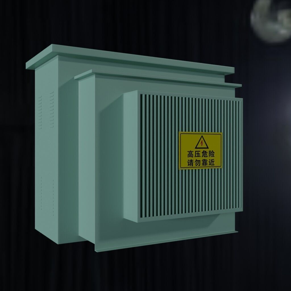 Electrical Cabinet Low-poly 3D model_1
