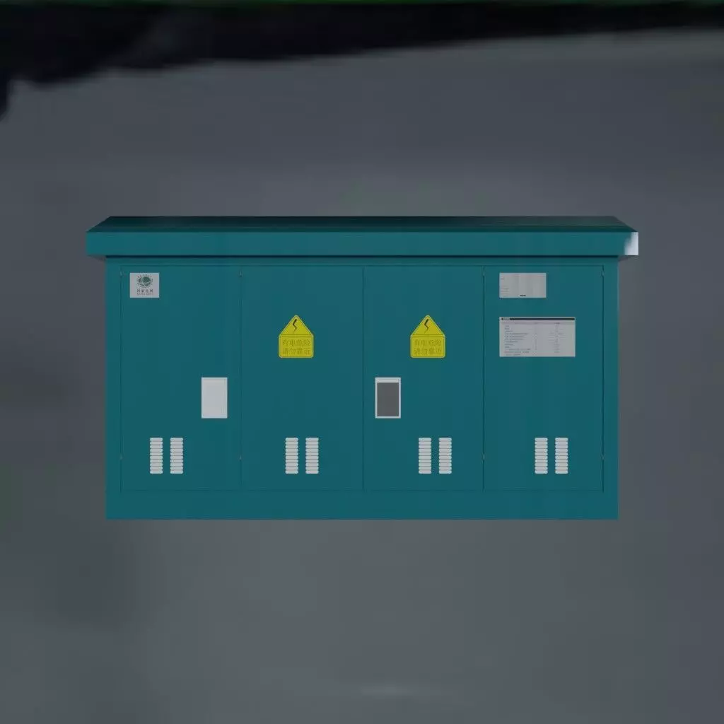 Electrical Cabinet Low-poly 3D model_0