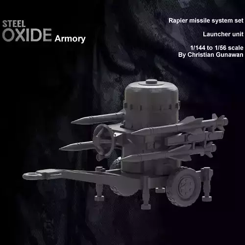 Rapier SAM Launcher unit 3D print model