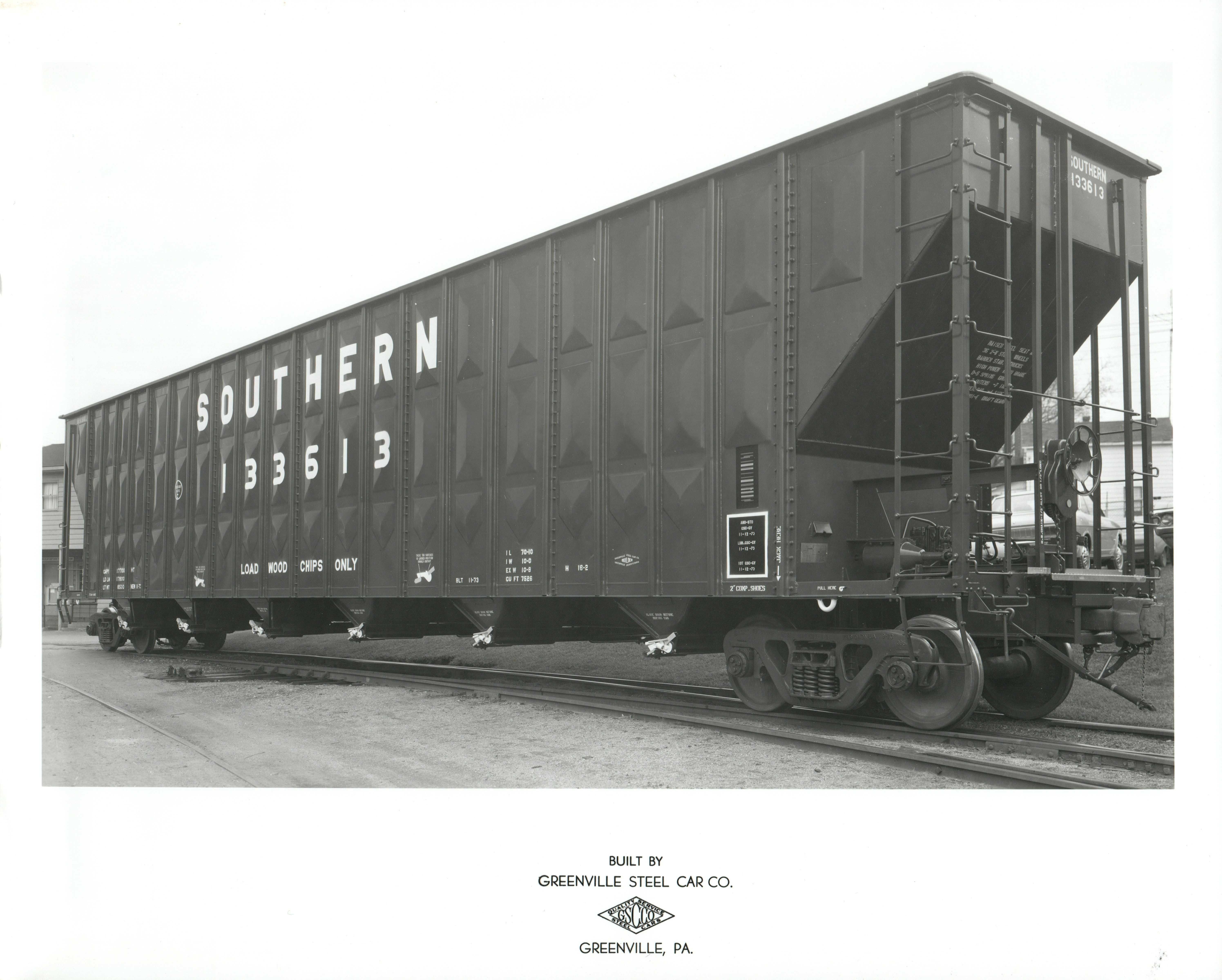 HO Greenville 100-Ton 7526 Cubic Foot Woodchip Hopper 3D print model_1