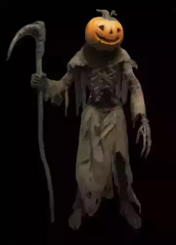 Pumpkin Monster with Scythe