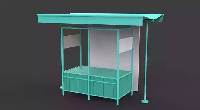 food stall 3D model