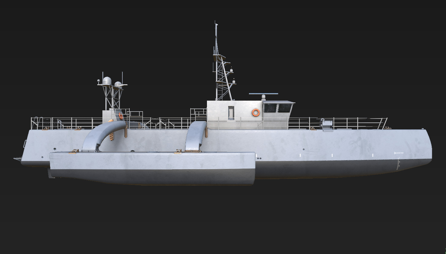 seahawk USV 3D model 3D model_3