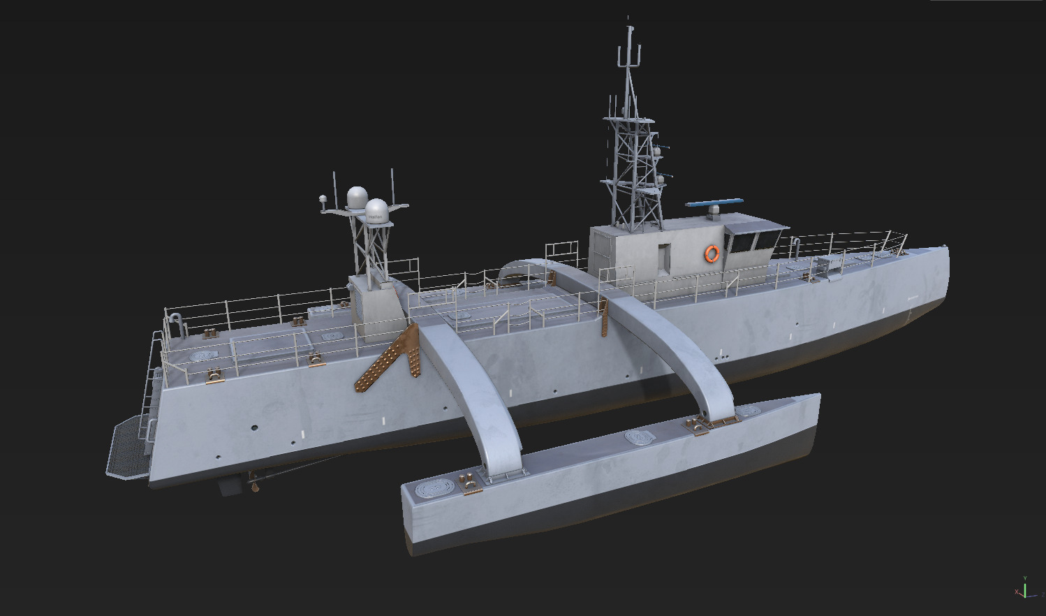 seahawk USV 3D model 3D model_2