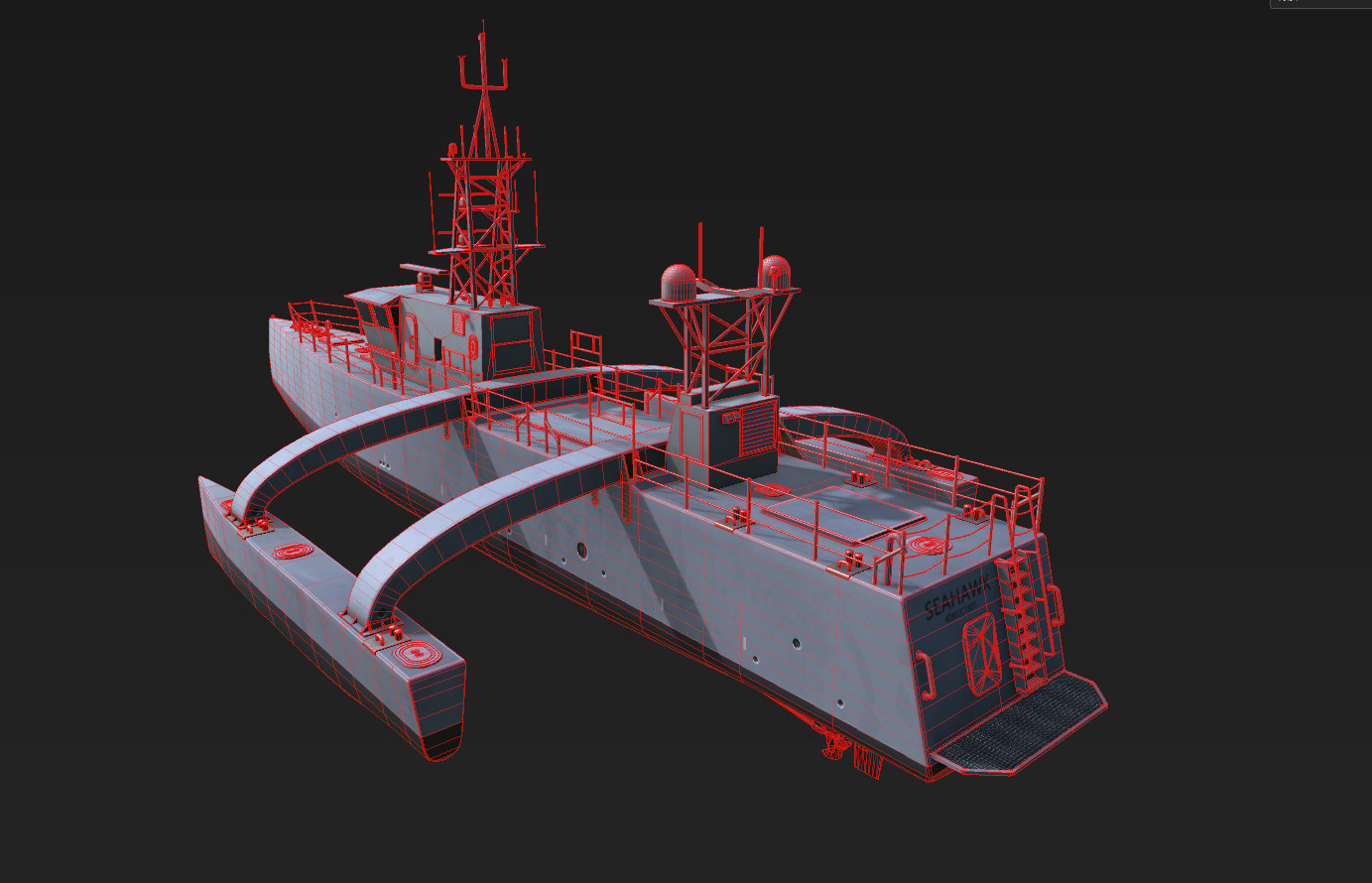 seahawk USV 3D model 3D model_29