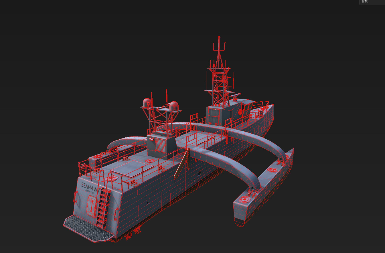 seahawk USV 3D model 3D model_27