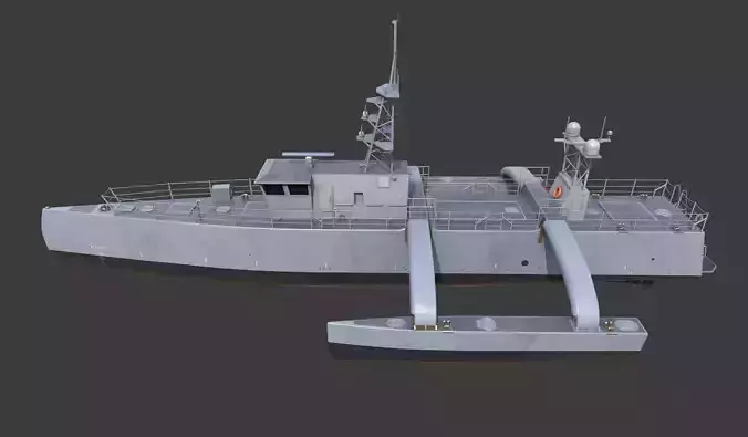 seahawk USV 3D model 3D model
