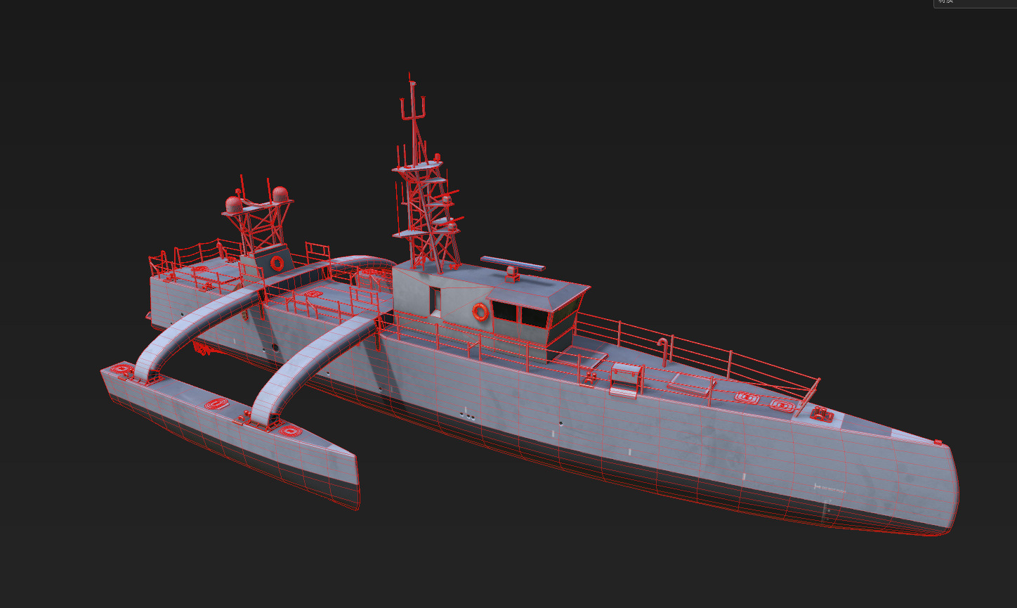 seahawk USV 3D model 3D model_26