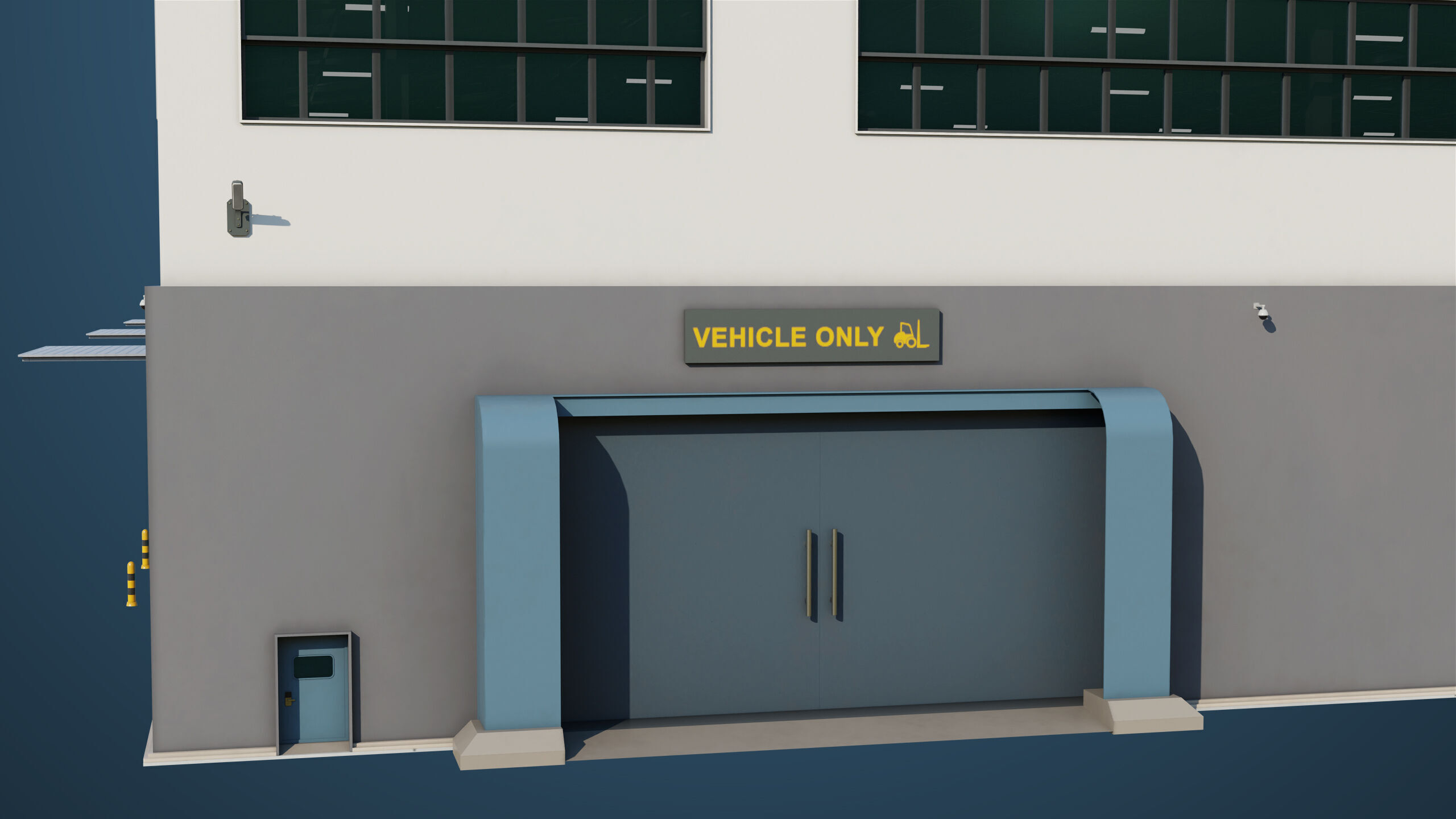 Logistic Cargo Warehouse Interior and Exterior All PBR Textures Low-poly 3D model_13